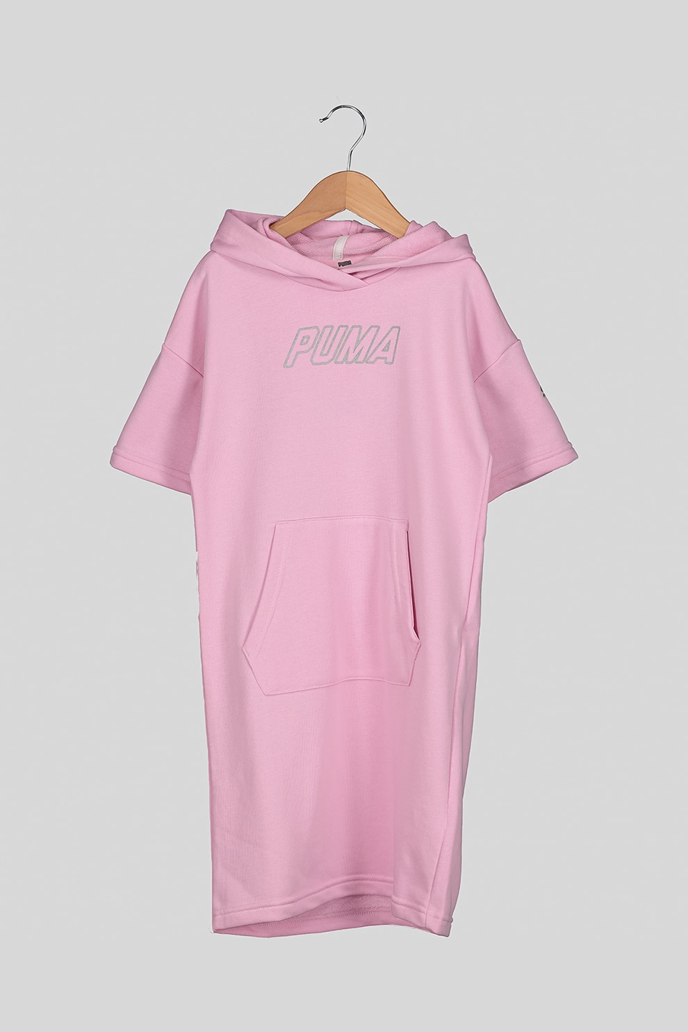 Puma, Rochie tip hanorac cu imprimeu logo Alpha, Roz pal