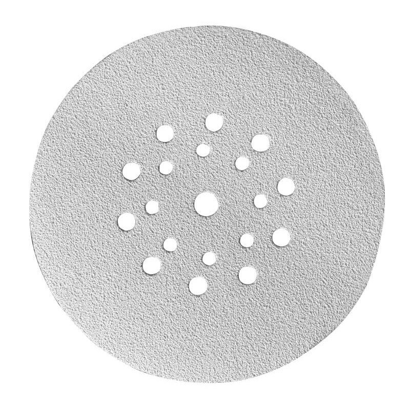 Set 5 bucati disc de slefuire QUICK-STICK pentru gipscarton, lemn si vopsea Ø 225 mm, GR 180, cu gauri, KWB Professional