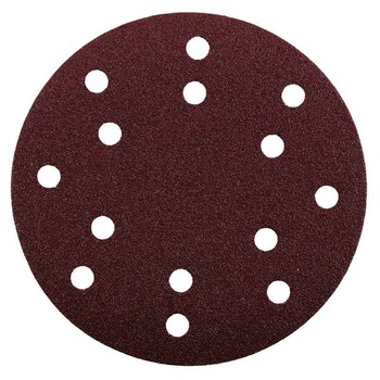 Set 5 buc. disc de slefuire QUICK-STICK pentru lemn si metal Ø 150 mm, Granulatie 80, oxid de aluminiu, cu gauri, KWB Professional Set 5 buc. disc de slefuire QUICK-STICK pentru lemn si metal Ø 150 mm, Granulatie 80, oxid de aluminiu, cu gauri, KWB Professional