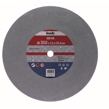 Disc taiere metal KWB CUT-FIX® pentru debitor de metal stationar, Ø 355x25.4mm Disc taiere metal KWB CUT-FIX® pentru debitor de metal stationar, Ø 355x25.4mm