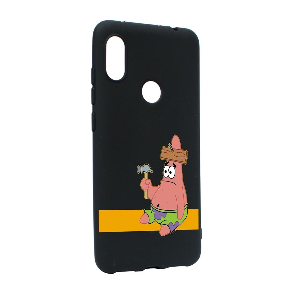 Husa Huawei Y6 2019, spongebob patrick star, rezistenta la uzura, anti-alunecare, din silicon Premium, B595