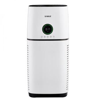 Purificator de aer Samus EXPERT 66 WIFI, Filtrare in 3 trepte, CADR 500 m3/h, Senzor prezenta fum/praf, Senzor PM 2,5 , Alb Purificator de aer Samus EXPERT 66 WIFI, Filtrare in 3 trepte, CADR 500 m3/h, Senzor prezenta fum/praf, Senzor PM 2,5 , Alb