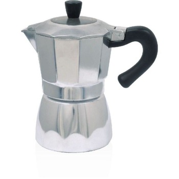 Espressor Sapir din aluminiu, argintiu, maner bachelita, 3 cesti, 150ml Espressor Sapir din aluminiu, argintiu, maner bachelita, 3 cesti, 150ml