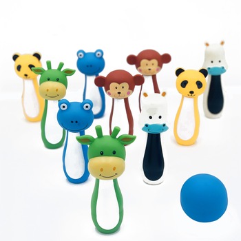 Jucarie set Bowling cu figuri animale 10/buc Jucarie set Bowling cu figuri animale 10/buc