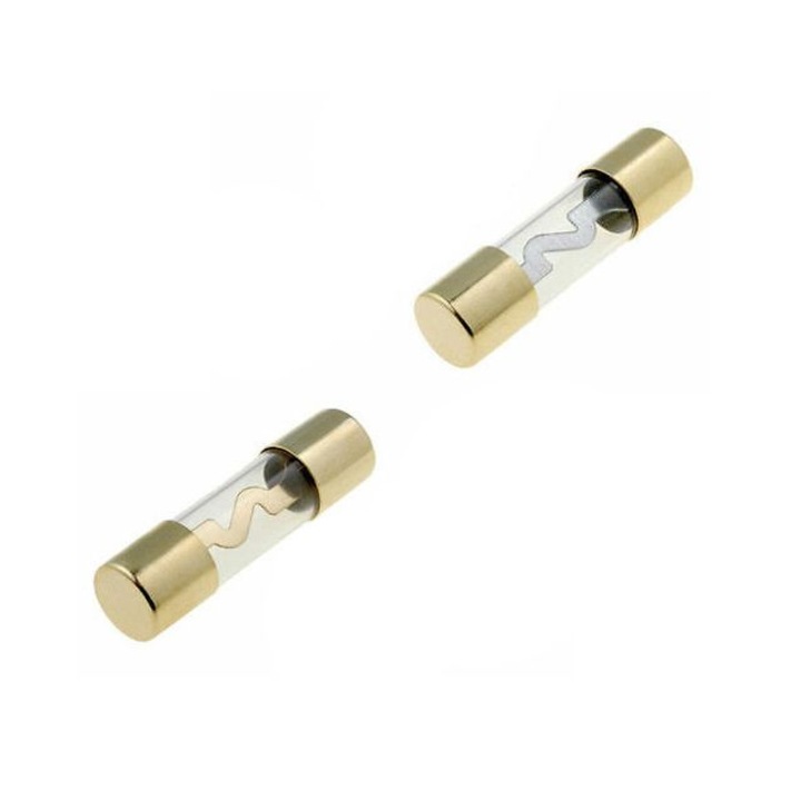 Комплект 2 стъклени предпазителя AGU60, 12v, 60A