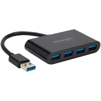 HUB extern KENSINGTON K39121EU, porturi USB: USB 3.0 x 4, conectare prin USB 3.0, cablu 0.1 m, negru HUB extern KENSINGTON K39121EU, porturi USB: USB 3.0 x 4, conectare prin USB 3.0, cablu 0.1 m, negru