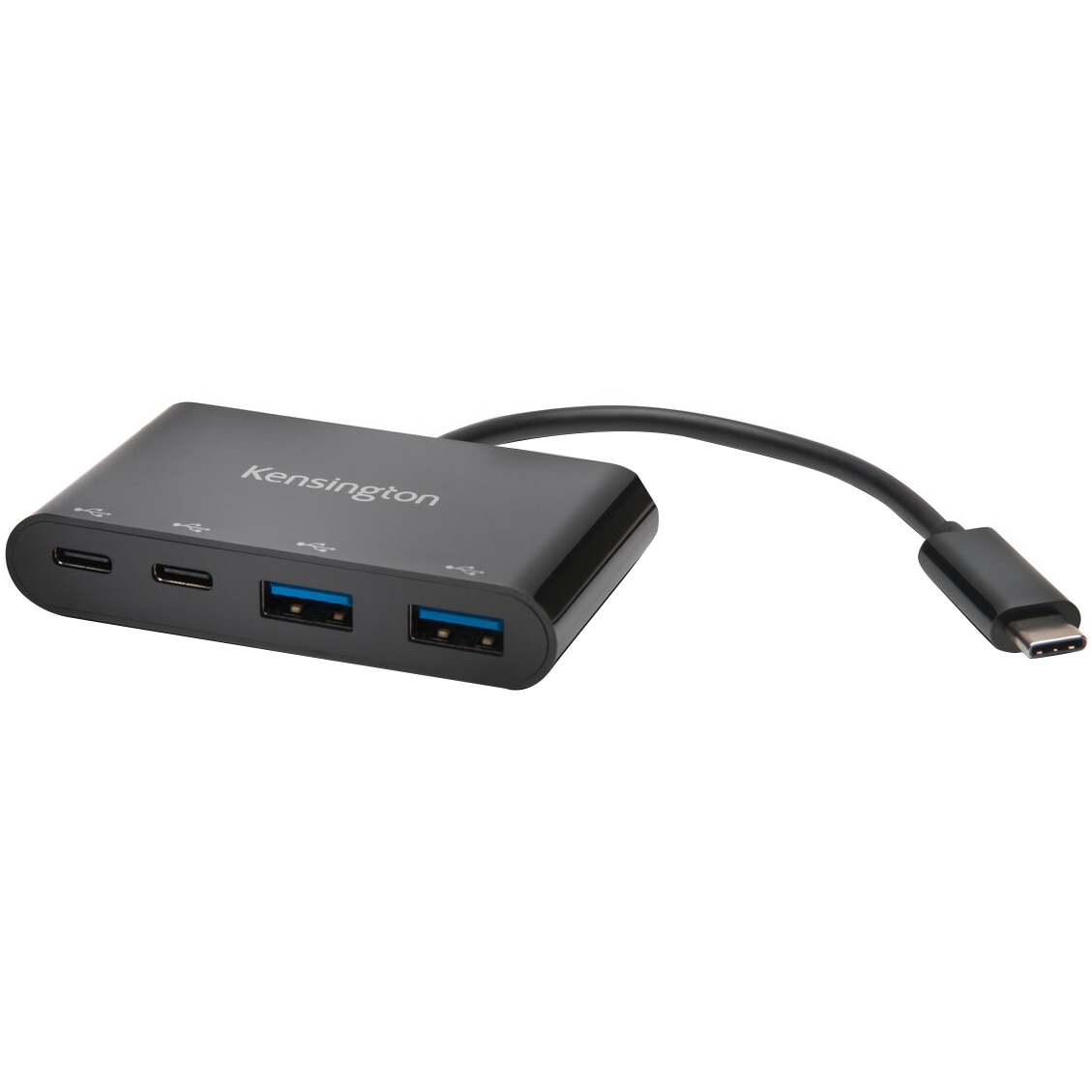 HUB extern KENSINGTON K39124EU, porturi USB: USB 3.0 x 2, USB 3.1 Type C x 2, conectare prin USB 3.1 Type C, cablu 0.1 m, negru