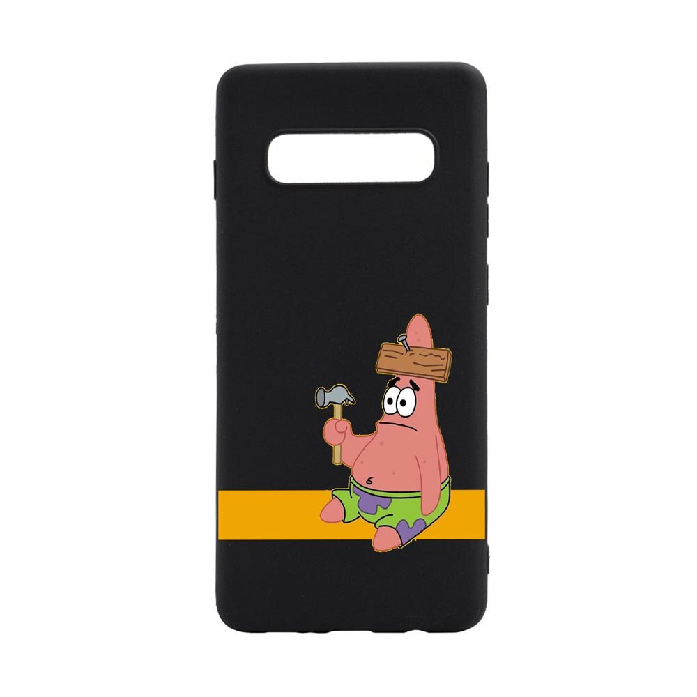 Husa Samsung Galaxy S10 Plus, spongebob patrick star, rezistenta la uzura, anti-alunecare, din silicon Premium, B595