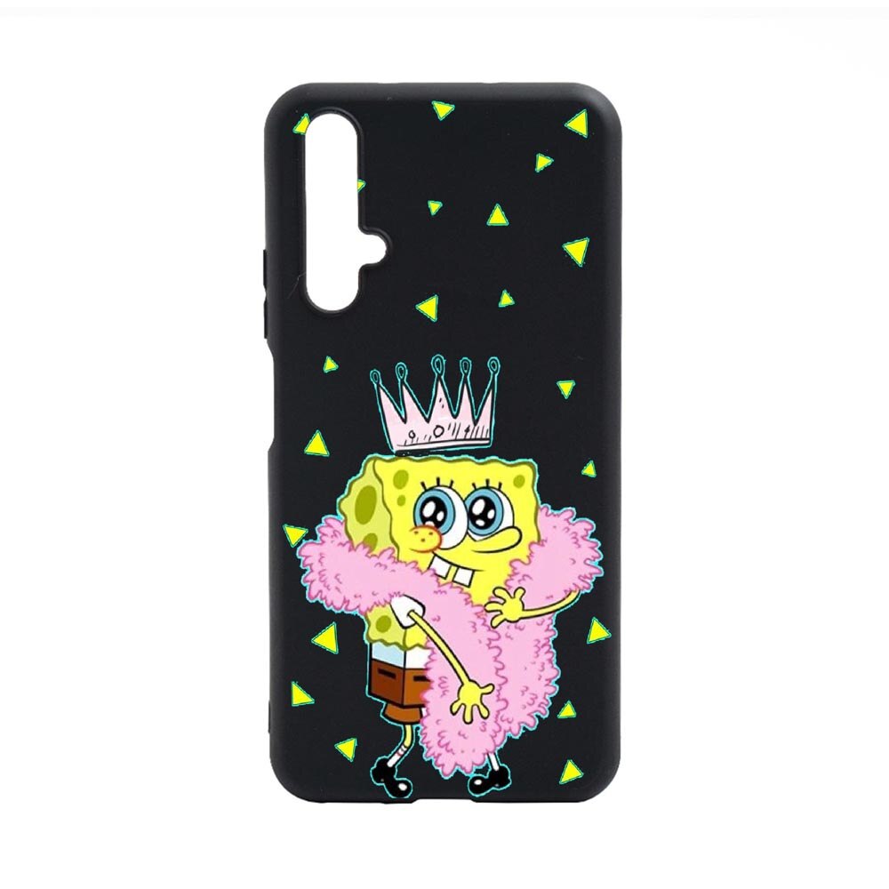 Husa Huawei Nova 5T, Spongebob, rezistenta la uzura, anti-alunecare, din silicon Premium, B597
