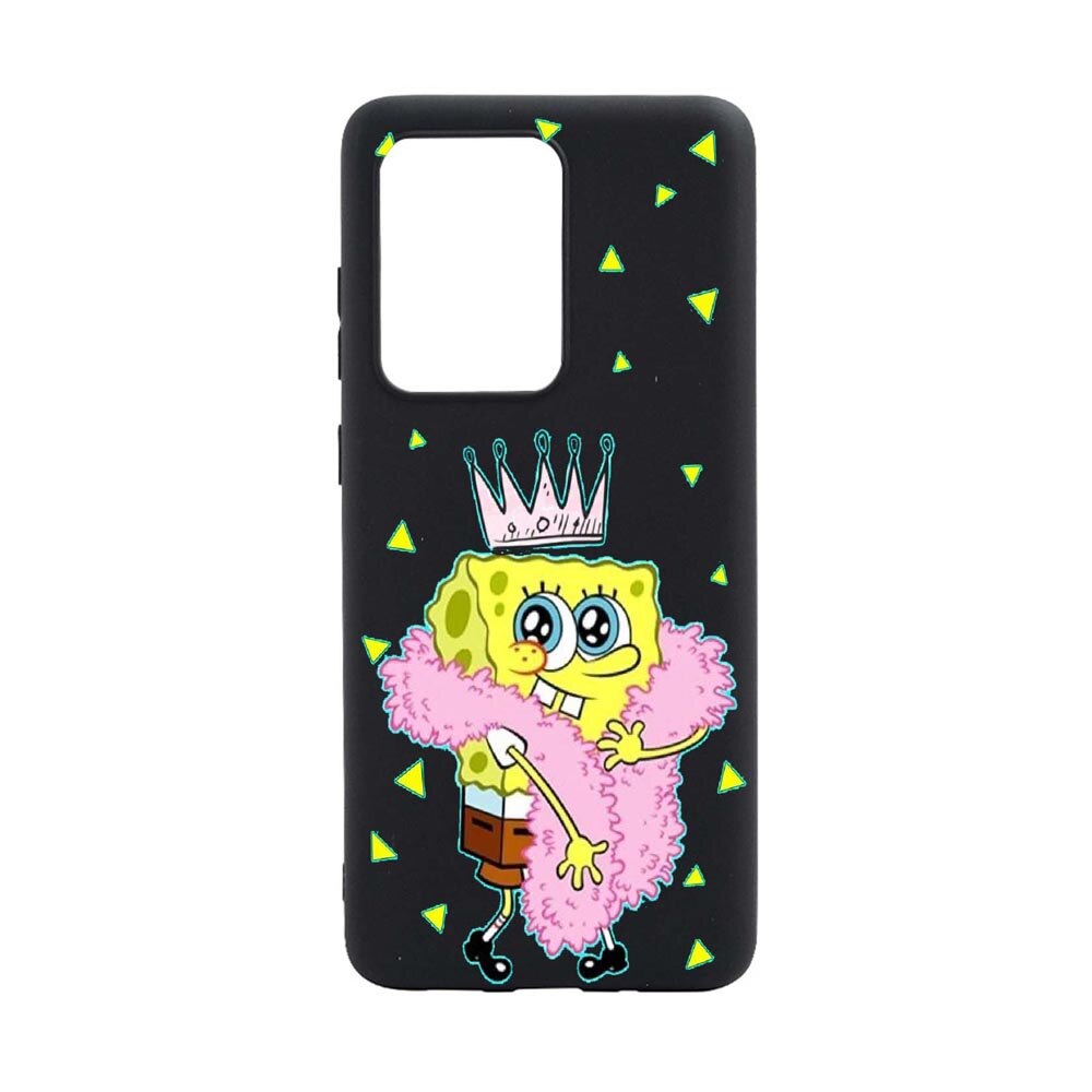 Husa Samsung Galaxy S20 Ultra, Spongebob, rezistenta la uzura, anti-alunecare, din silicon Premium, B597