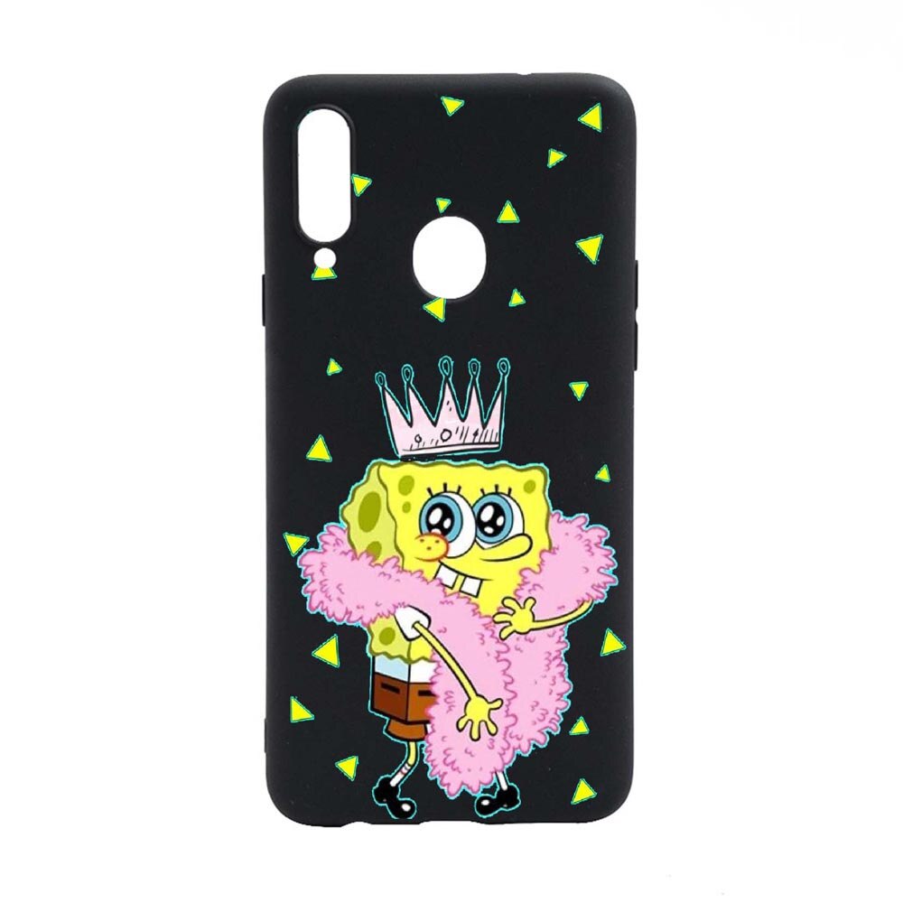 Husa Samsung Galaxy A20S, Spongebob, rezistenta la uzura, anti-alunecare, din silicon Premium, B597