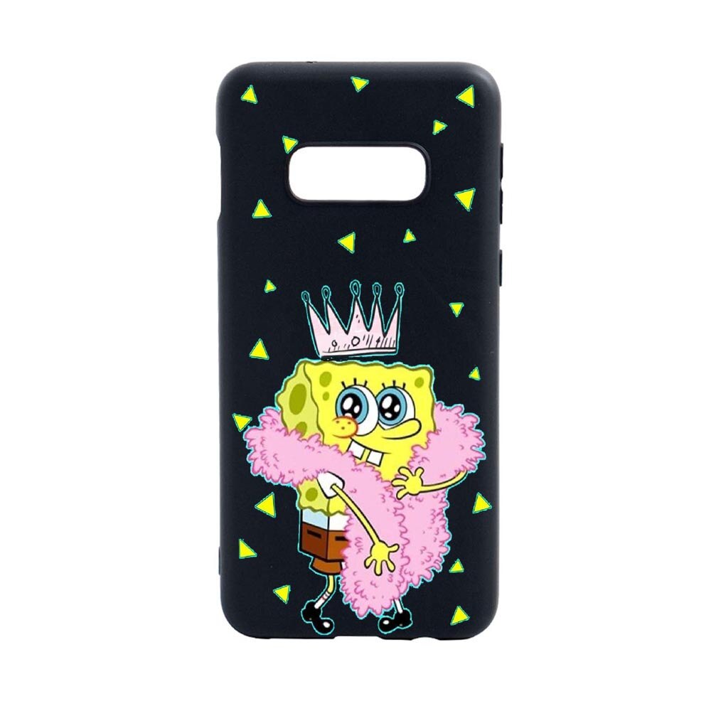 Husa Samsung Galaxy S10E, Spongebob, rezistenta la uzura, anti-alunecare, din silicon Premium, B597