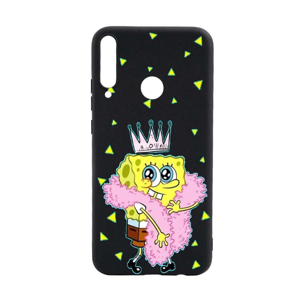 Husa Huawei P40 Lite E, Spongebob, rezistenta la uzura, anti-alunecare, din silicon Premium, B597