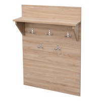 cuier hol art pentru perete din pal melaminat cu grosimea de 16 cm cu 10 agatatori si polita stejar sonoma 700 x 215 x 1000 mm imagen 25_0_
0