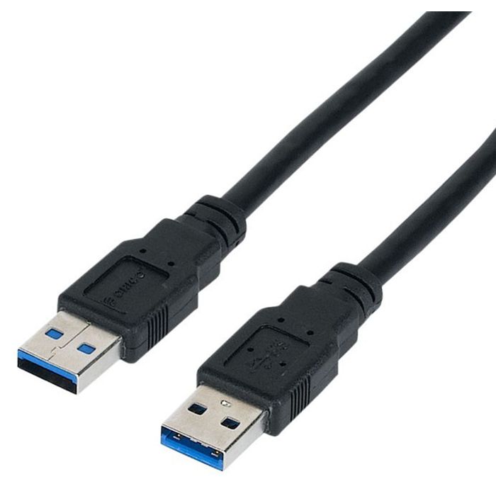 Cablu de date , Delock , USB 3.0 A tata > USB 3.0 A tata , 0.5 m , negru