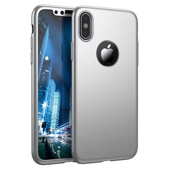 Husa 360 pentru iPhone XS Max Silver Husa 360 pentru iPhone XS Max Silver