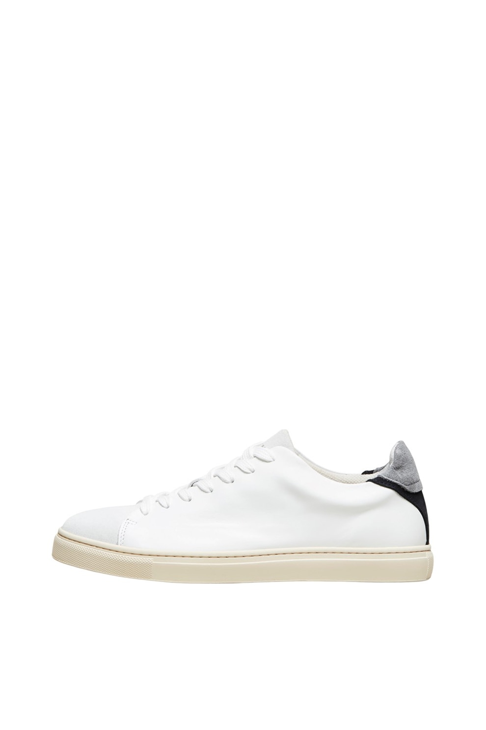 Selected Homme, Pantofi sport din piele cu insertii din piele intoarsa