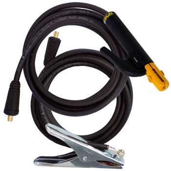 Set cabluri sudura 16mmp, 3+2m, max 200A, conector TSB 10-25 (9mm) Set cabluri sudura 16mmp, 3+2m, max 200A, conector TSB 10-25 (9mm)