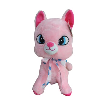 Pisica de plus, Roz cu sunete, 30cm Pisica de plus, Roz cu sunete, 30cm