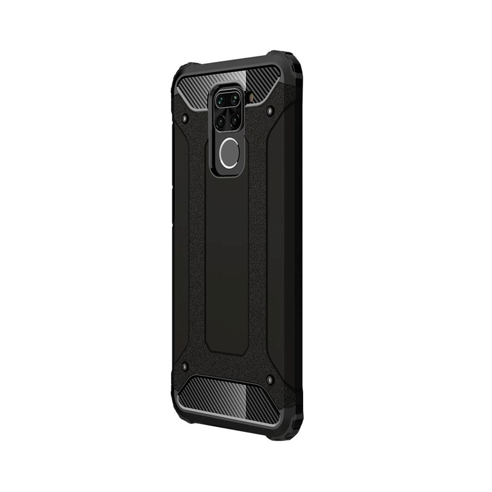 Husa Antisoc Forcell Armour pentru Xiaomi Redmi Note 9, Negru