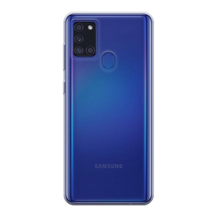 Husa pentru Samsung A21s - silicon UltraSlim, Gekko iSlim - Transparenta Transparent Carcasa