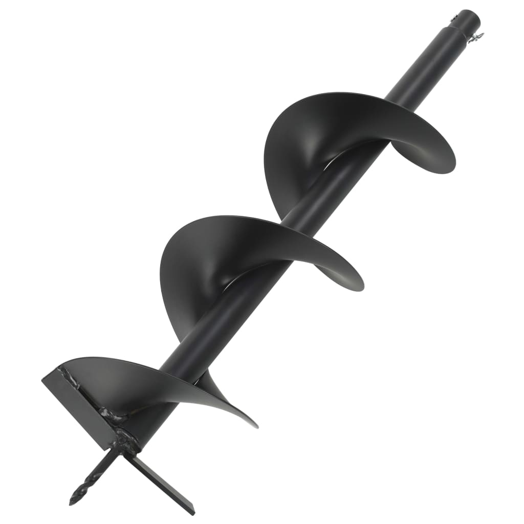 Burghiu de foreza vidaXL, Otel, 3,8 cm, 200 x 800 mm, Negru