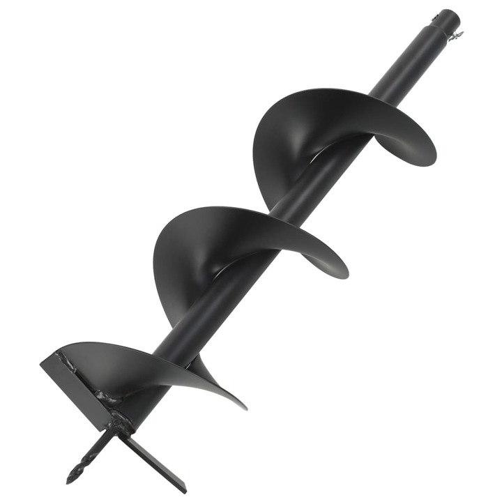 Burghiu de foreza vidaXL, Otel, 3,8 cm, 200 x 800 mm, Negru