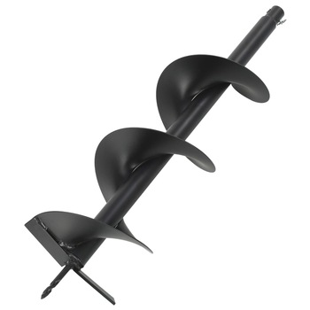 Burghiu de foreza vidaXL, Otel, 3,8 cm, 200 x 800 mm, Negru Burghiu de foreza vidaXL, Otel, 3,8 cm, 200 x 800 mm, Negru
