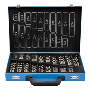 Trusa metalica 170 biti, vidaXL, HSS, 355 x 270 x 40 mm Trusa metalica 170 biti, vidaXL, HSS, 355 x 270 x 40 mm