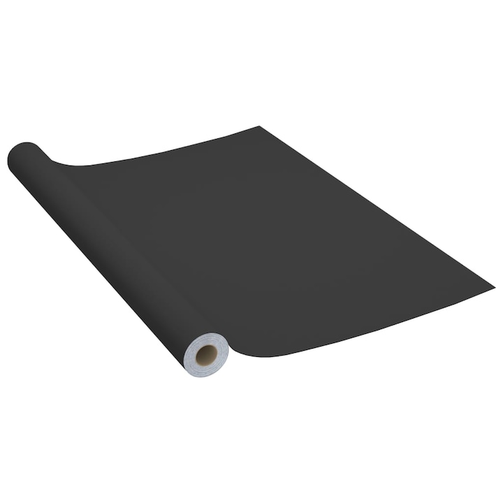 vidaXL 2 db fekete öntapadó PVC ajtófólia 500 x 90 cm