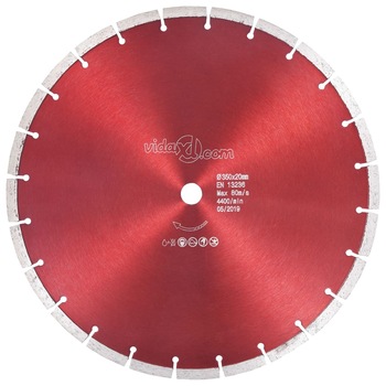 Disc diamantat de taiere, vidaXL, Otel, 350 mm/20 mm, 80 m/s, 4400 rpm Disc diamantat de taiere, vidaXL, Otel, 350 mm/20 mm, 80 m/s, 4400 rpm