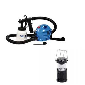 Pachet Pistol Spray ,Gaia, Paint Zoom 650w Pentru Vopsit Si Zugravit + Felinar Camping Pachet Pistol Spray ,Gaia, Paint Zoom 650w Pentru Vopsit Si Zugravit + Felinar Camping
