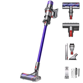 Aspirator vertical Dyson V11 Animal Extra, ecran LCD, 610W, 0.76l, autonomie 60min, Nichel/ Violet Aspirator vertical Dyson V11 Animal Extra, ecran LCD, 610W, 0.76l, autonomie 60min, Nichel/ Violet