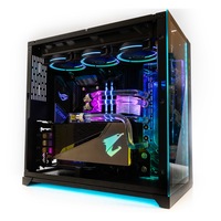Sistem Powerup AQUARIUS Custom Watercooling ARGB Core i7 10700K 8Core 3.8-5.1Ghz 64 GB DDR4 3000Mhz, SSD 1TB M.2, HDD 4TB, ASUS ROG Z490-F, Gigabyte Waterforce RTX 2080 Super 8GB GDDR6 256bit, 750W
