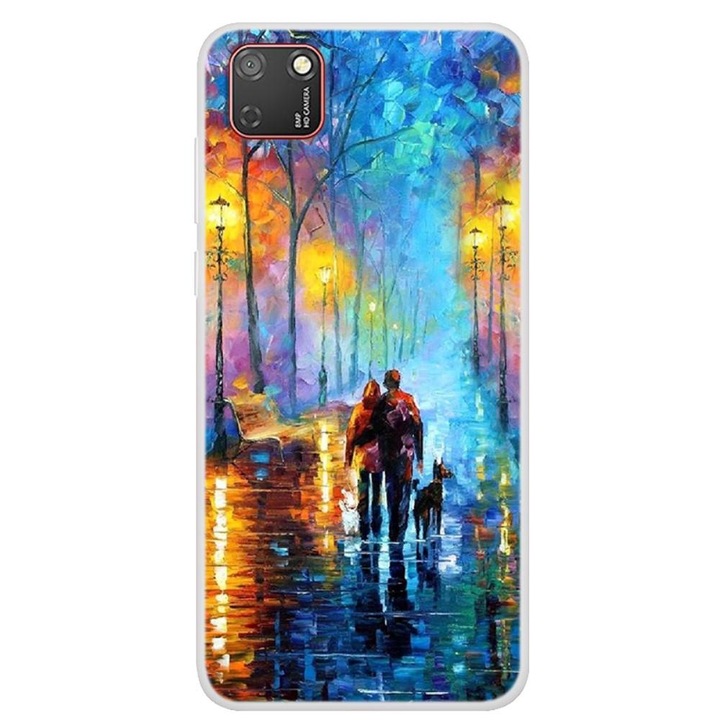 Huawei Y5P Családi modelltok, Szilikon, TPU, Viceversa Multicolor