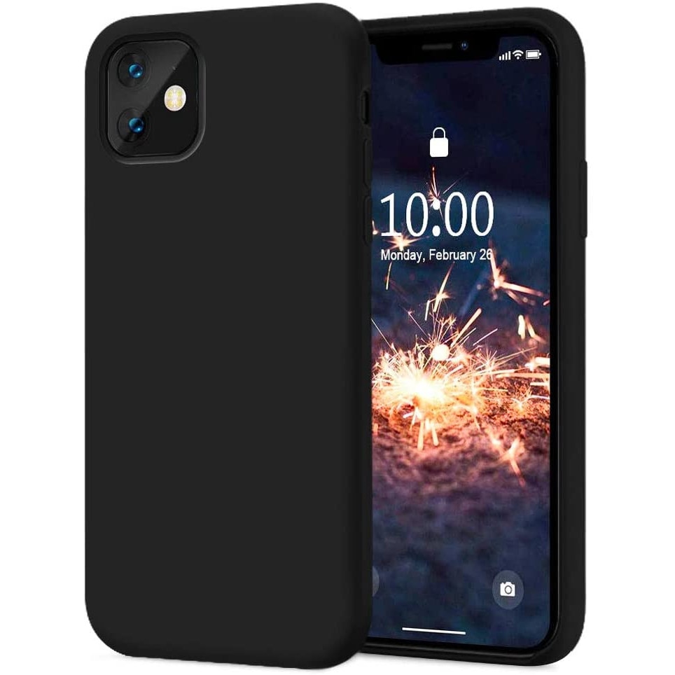 Husa protectie iPhone 11, X-level® PREMIUM, ultra slim, silicon Negru, interior din microfibra