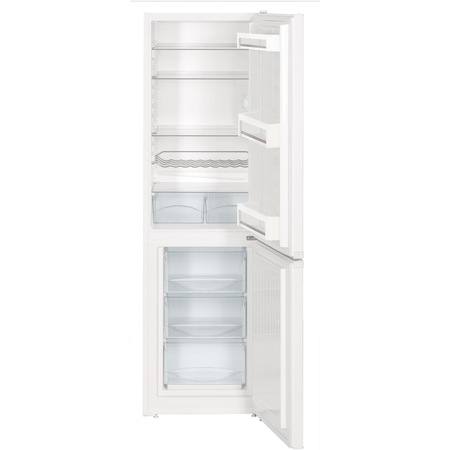 Combina frigorifica Liebherr KGS 1855, 296 L, SmartFrost, Control mecanic, Raft sticle, H 181 cm, Clasa A++, Alb