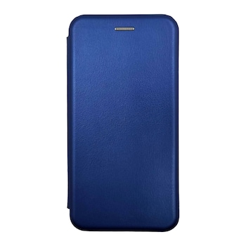 Husa Flip Carte Huawei P40 Lite E Magnetica Cu Suport Card, Stand Telefon, Antisoc, Viceversa Albastru