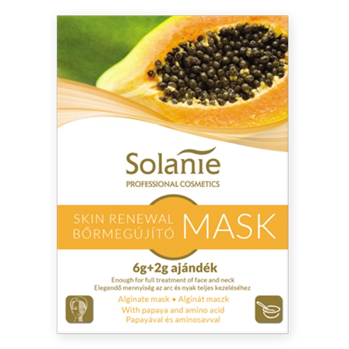 Алгинатна маска Solanie, С папая, 8 гр