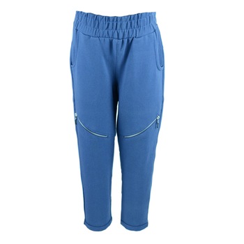 Pantaloni sport pentru fete Maja MJAF1A, Albastru, 122 cm Pantaloni sport pentru fete Maja MJAF1A, Albastru, 122 cm