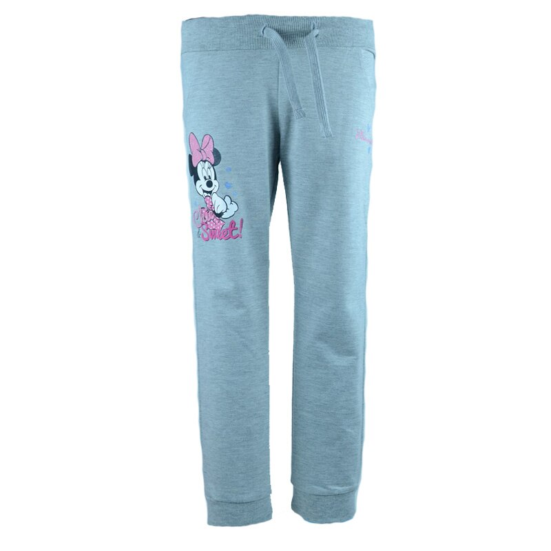 Pantaloni sport pentru fete Disney Minnie Mouse MNMG1, Gri, 128 cm