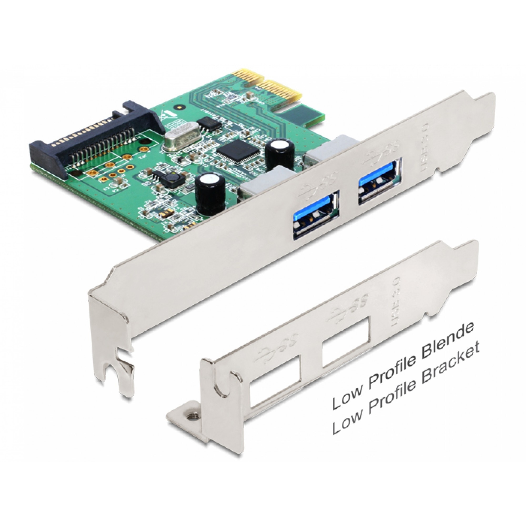 PCI Express cu 2 x USB 3.0, Delock