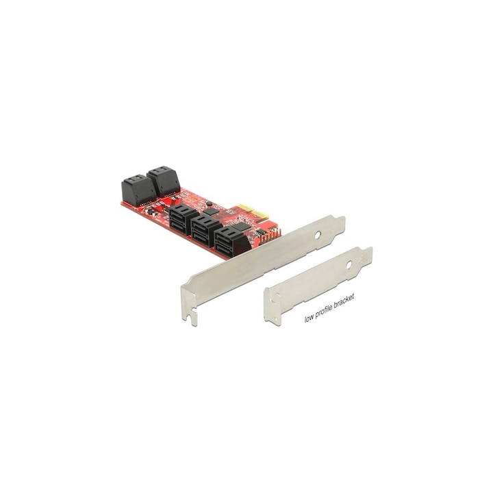 PCI Express cu 10 porturi SATA 6 Gb/s interne, Delock