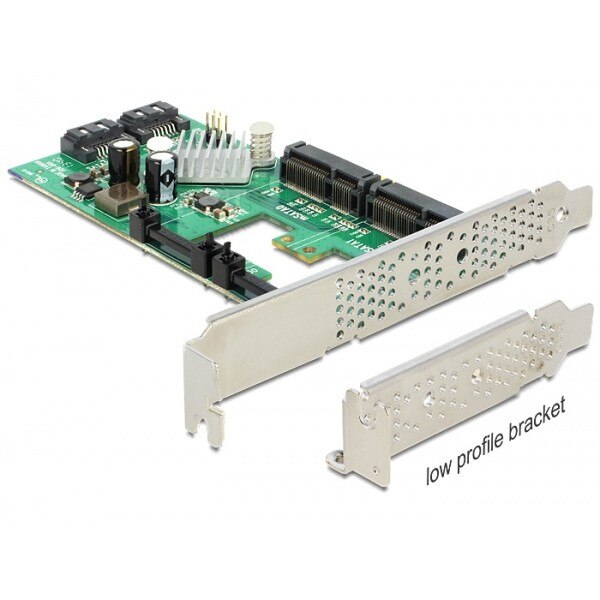 PCI Express cu 2x SATA 6 Gb/s Hybrid + 2x mSATA, Delock