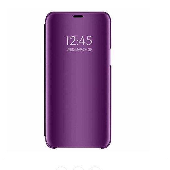 Husa Oglinda tip Carte pentru Samsung A50 - Purple
