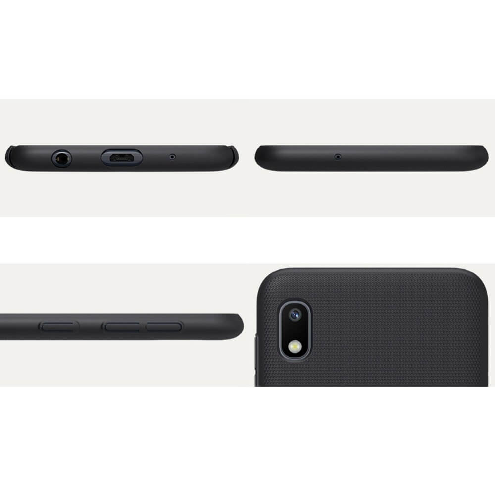 Husa Samsung A10 si Stand Telefon, Nillkin, Super Frosted, Negru