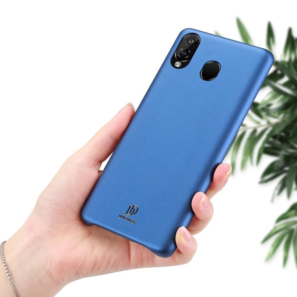 Husa Samsung A40, DUX DUCIS, Skin, Piele Ecologica, Albastru