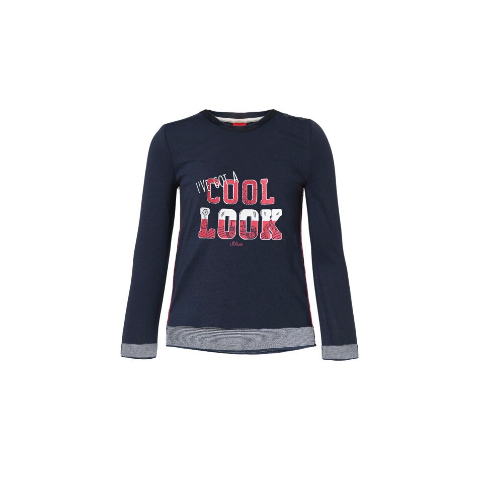 Bluza baieti s.Oliver, albastra, marimea 74 cm, 6-9 luni