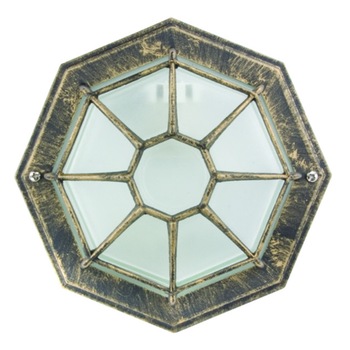 Plafoniera Kanto, din aluminiu si sticla, ip44, vintage Plafoniera Kanto, din aluminiu si sticla, ip44, vintage