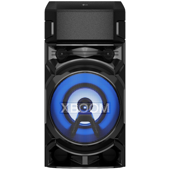 Аудио система LG XBOOM RN5, Bluetooth, Dual-USB, Radio FM, Karaoke Creator, Party Lighting, Черен